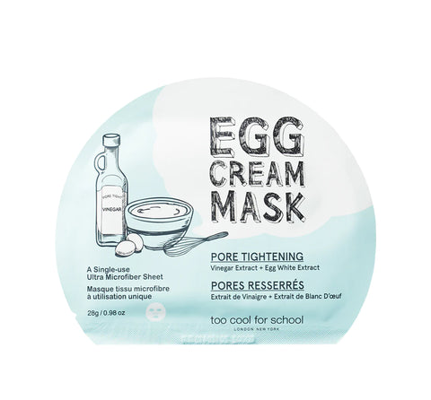 Too Cool For School | Egg Cream Mask | Pore Tightening