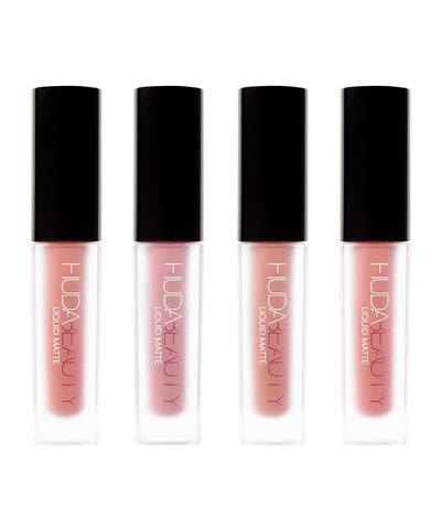 HUDA BEAUTY | LIQUID MATTE MINIS – Blushed Nudes Liquid Matte Lipstick 4 x 1.9ml